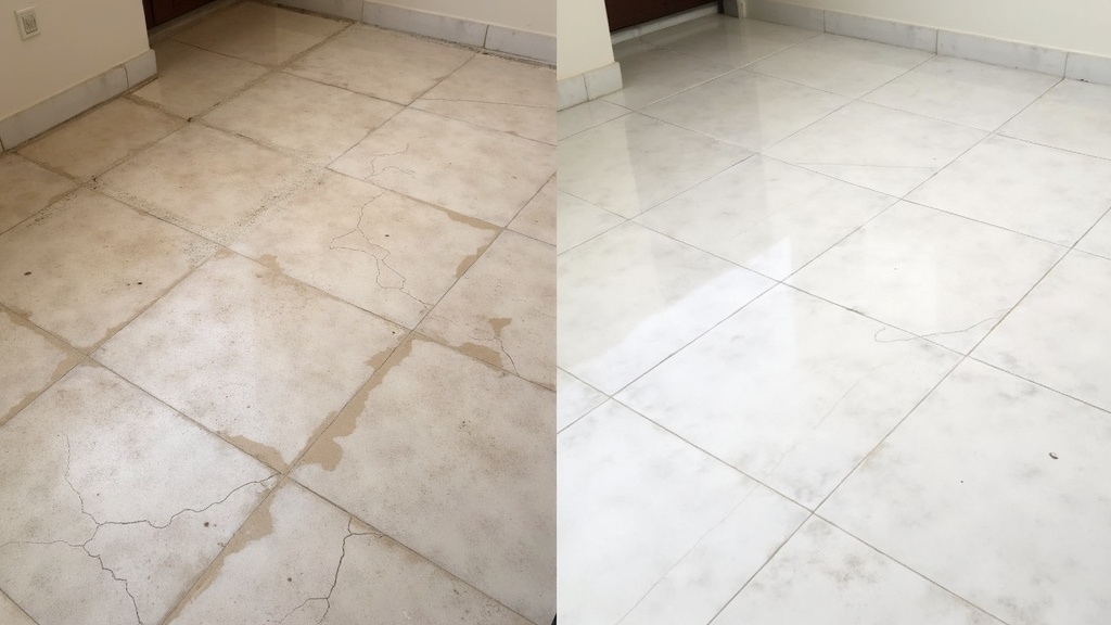 تركيب سيراميك أرضيات في الشارقة — قبل وبعد خدمة رفيق