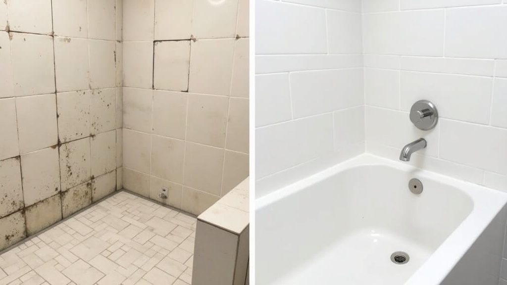 تركيب سيراميك حمامات في أبوظبي — قبل وبعد خدمة رفيق