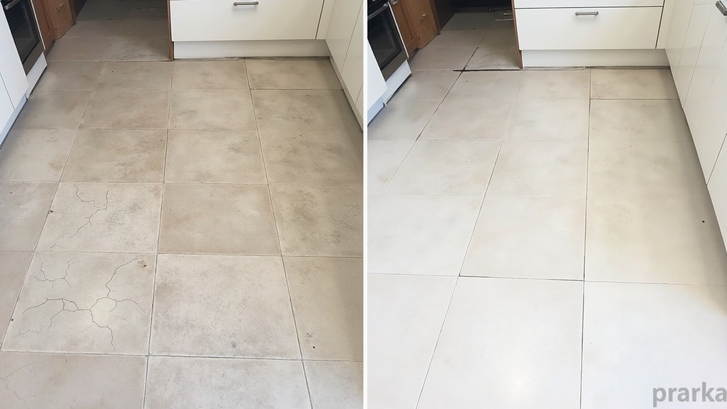 تركيب سيراميك مطابخ في الشارقة — قبل وبعد خدمة رفيق