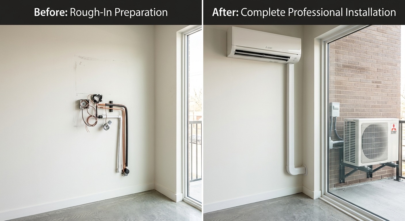 تركيب مكيفات في دبي — قبل وبعد خدمة رفيق